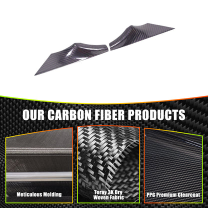 Real Carbon Fiber Interior Door Handle Panel Cover Trim For BMW 5 Series G60 24+ 18