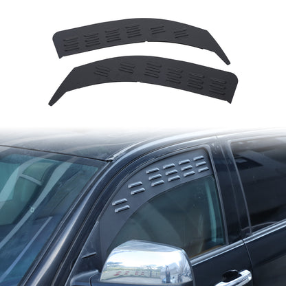 Black Alloy Front Window Louver Shutter Cover Trim For Toyota Tundra 2014-21 US 3