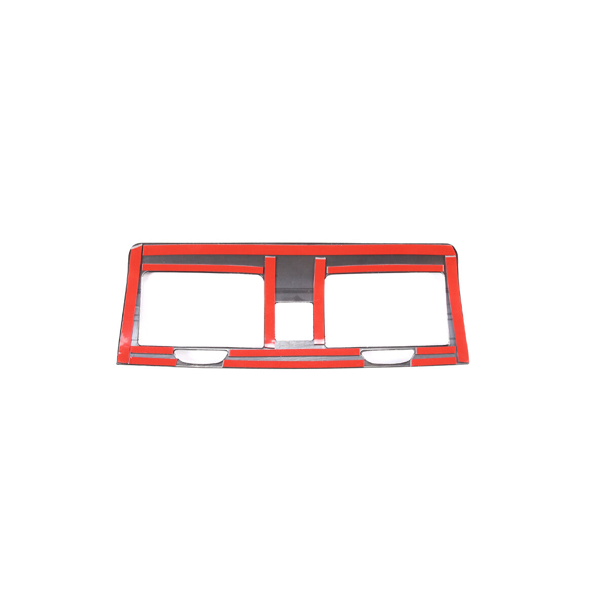 Black Steel Central Control Air Outlet Cover Trim For Hummer H3 2005-2009 10