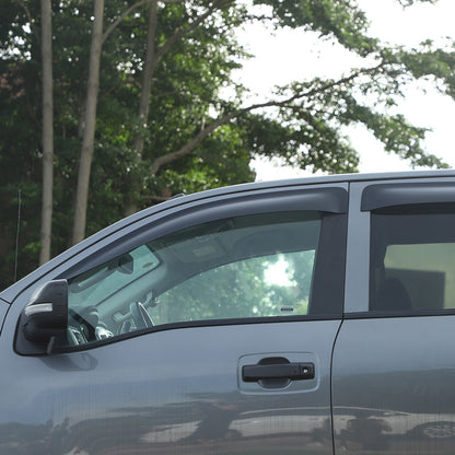 Black Window Rain Guards Visor Rain Guard Wind Deflectors For Nissan Titan 16-23 10