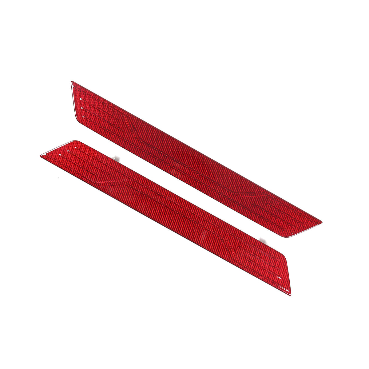 Red Real Carbon Fiber Interior Trim for Corvette C8 20-25 100