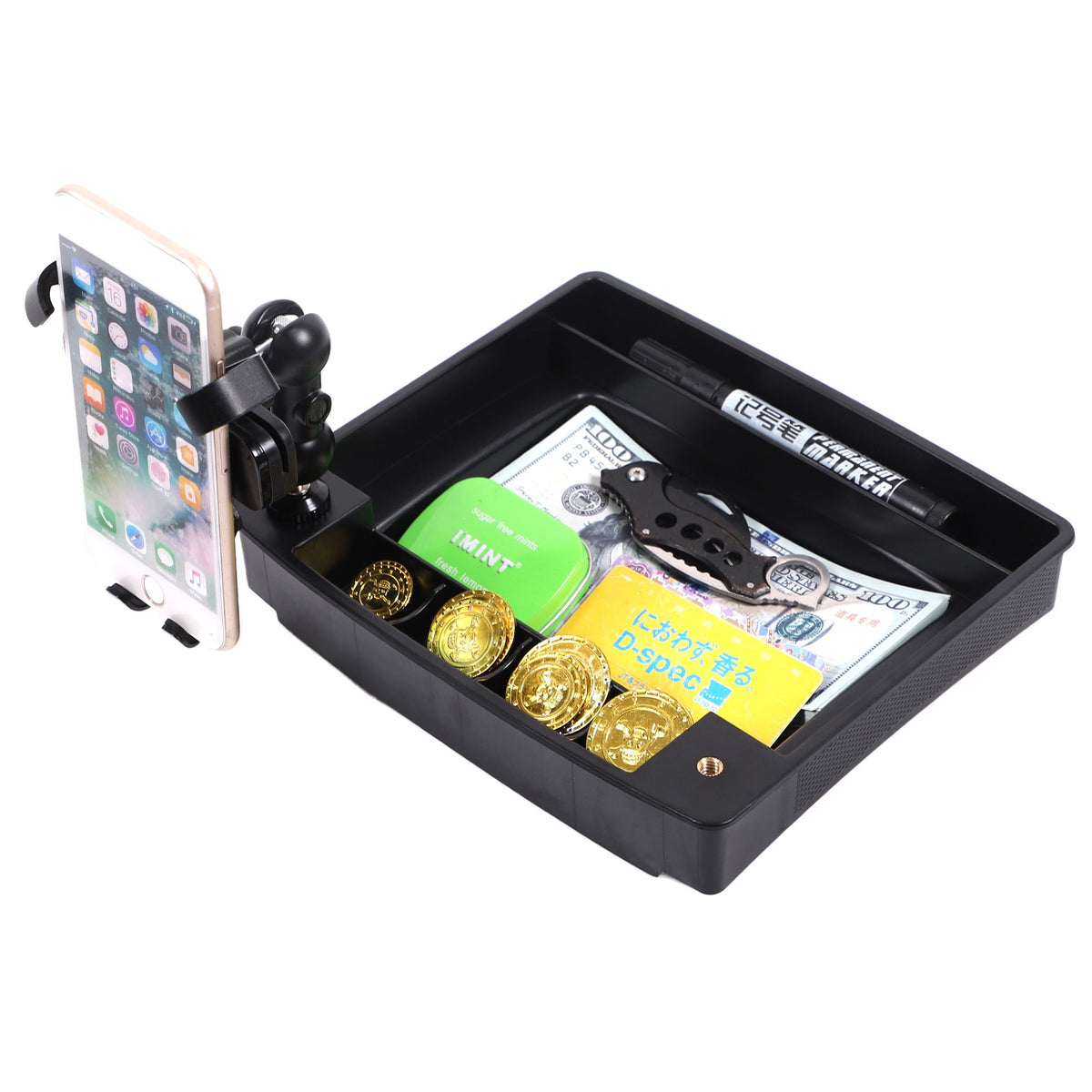Dashboard Storage Box Organizer Phone Holder For Nissan Frontier 09-17 US 18