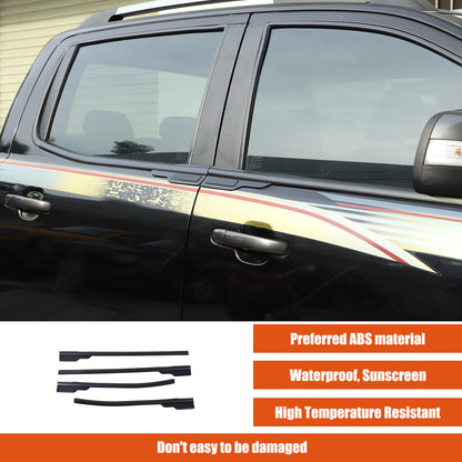 Black Car Window Bottom Strip Cover Trim For Ford Ranger 2015-2021 10