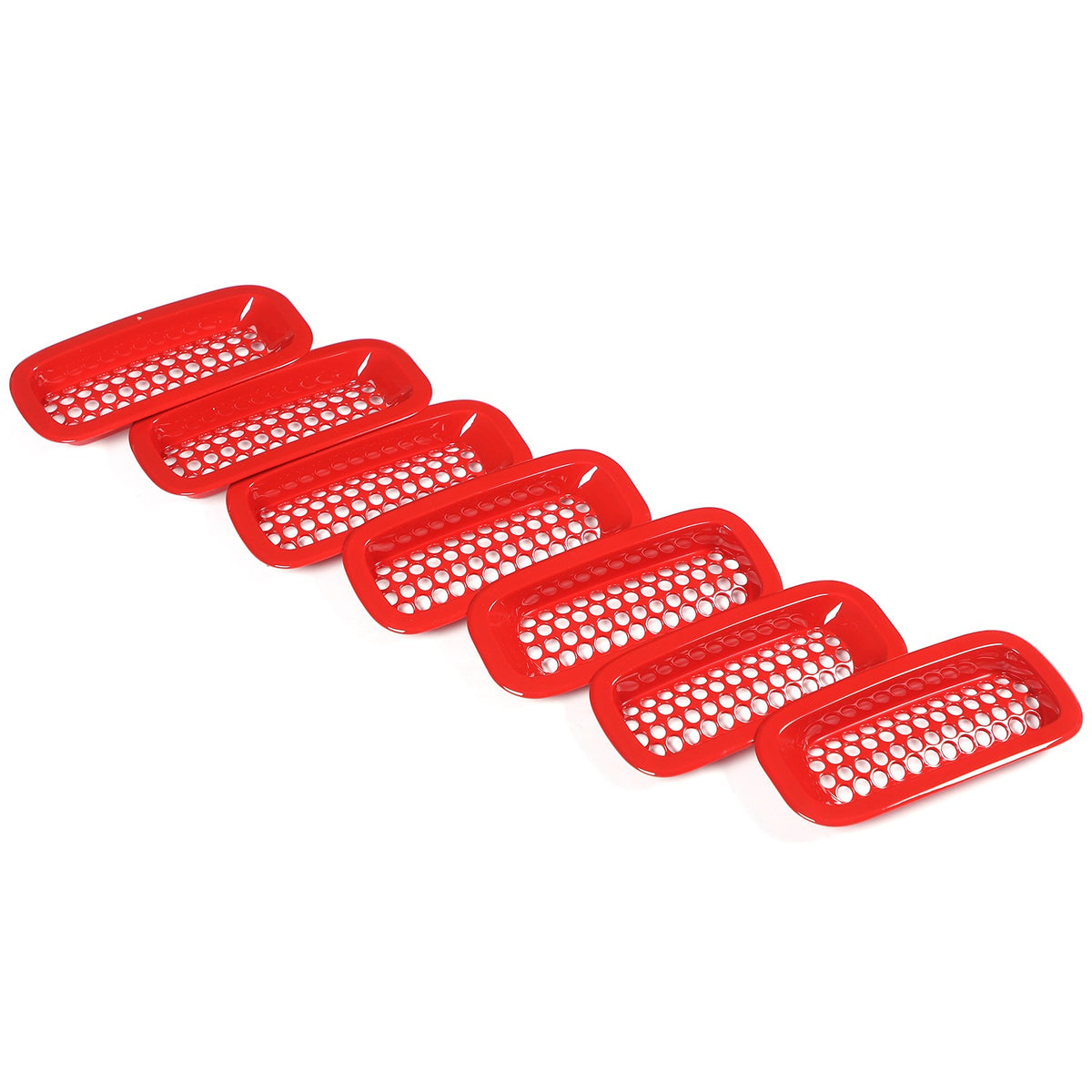 Sport Red ABS Front Grille Insect Screen Trim For Hummer H3 2005-2009 11
