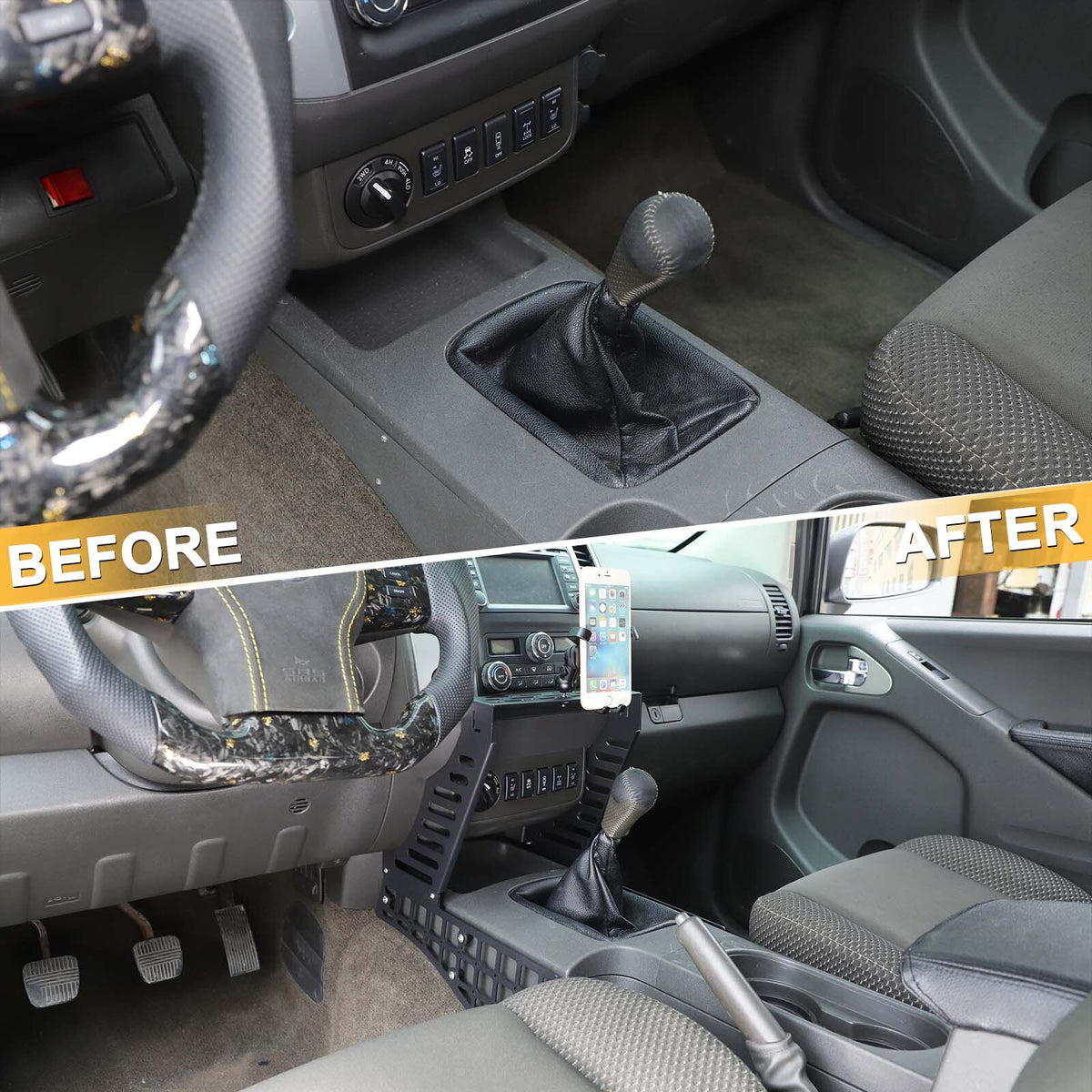 Center Console Multi-Function Extension Platform For Nissan Frontier 2009-2017 20