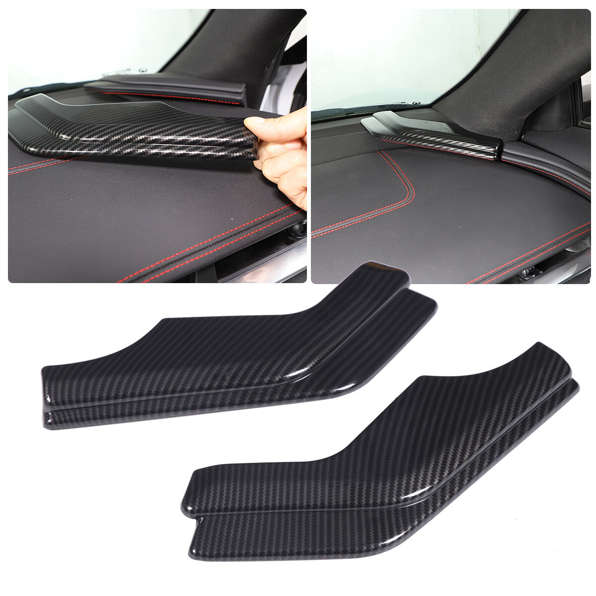 ABS Carbon Fiber Full set Center Console Frame Decor Trim Cover for Corvette C8 7