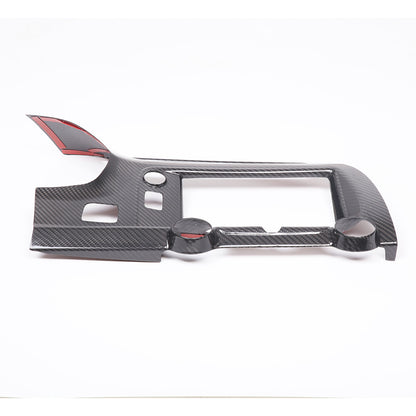 Real Carbon Fiber Center Dashboard AC Air Vent Cover Trim For Corvette C7 14-19 15