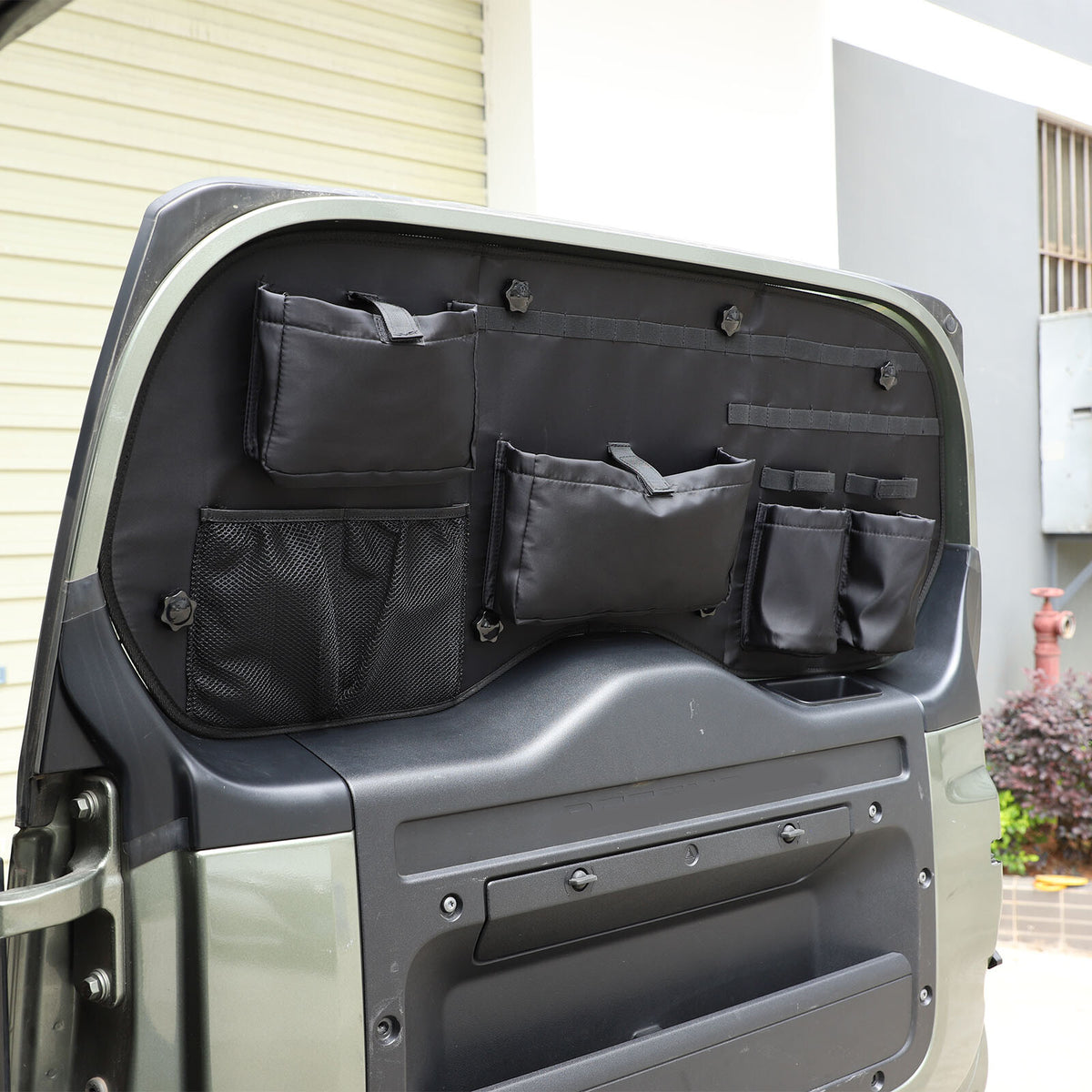 Tailgate Window Tactical Molle Storage Bag Pouch For Land Rover Defender 2020-24 5
