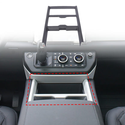 Matte Real Carbon Fiber Center Console Gear Shift Trim For LR Defender L663 25+ 1