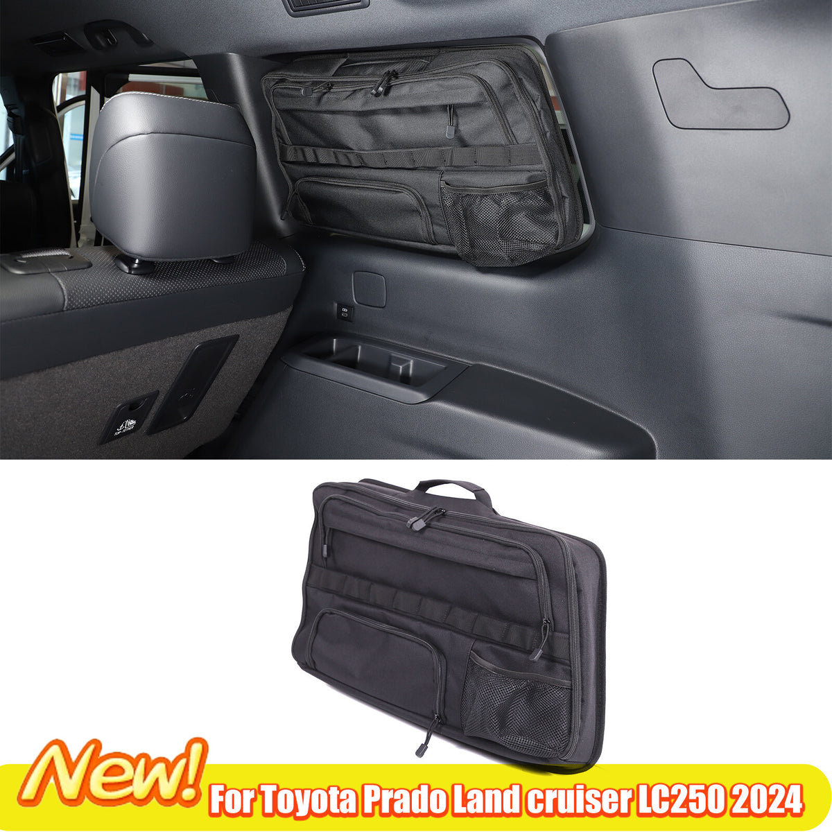 Car Trunk Right Side Window Storage Bag For Toyota Land cruiser LC250 2024 1