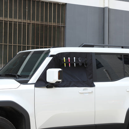 Front Window Vent Visor Sun Shade Cover For Toyota Land Cruiser Prado LC250 24+ 17