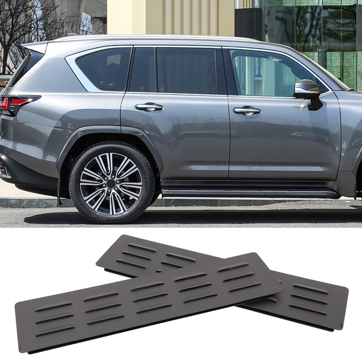 Rear Door Window Louver Air Vent Trim For Lexus LX/Toyota Land Cruiser LC300 22+ 10