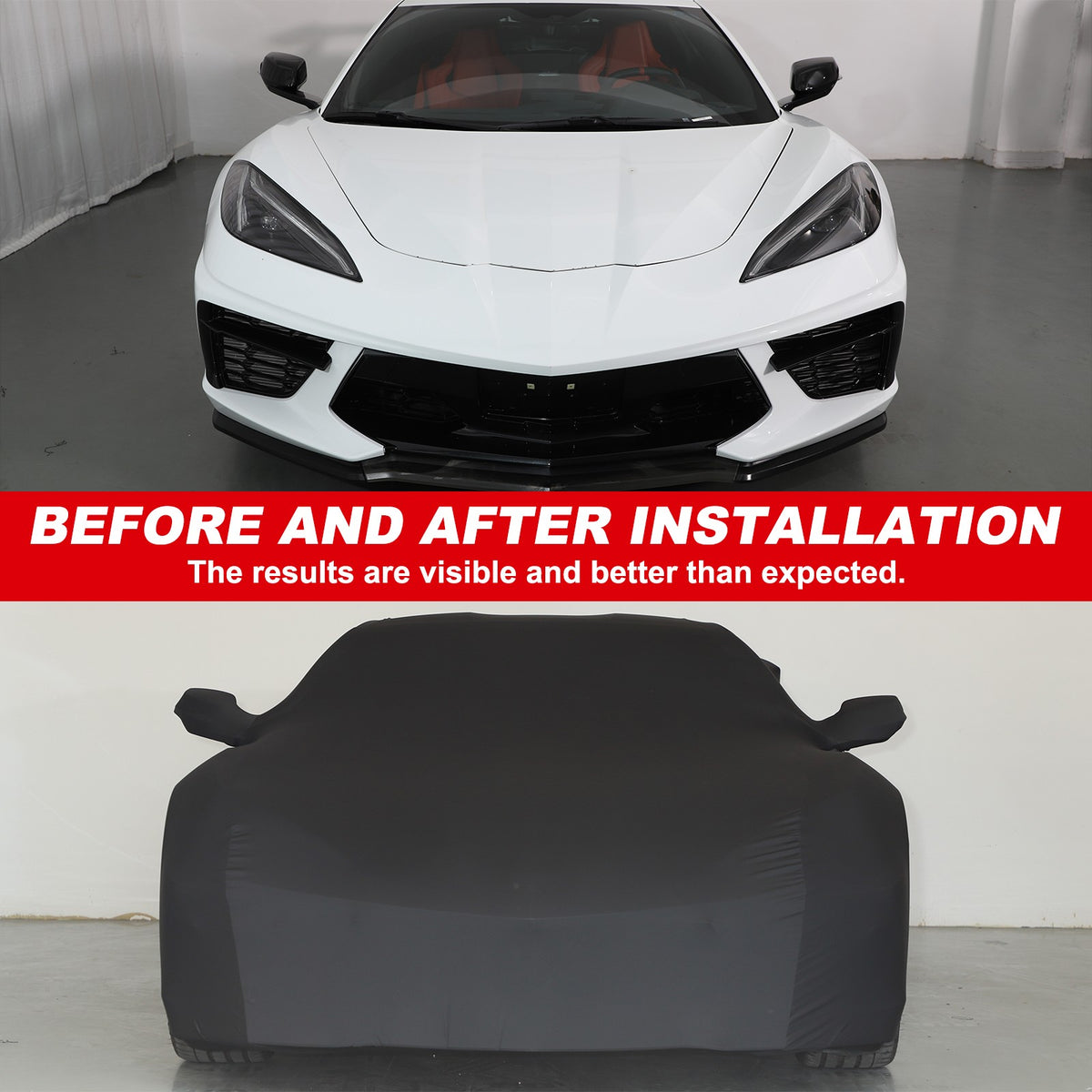 Car Protection Cover Waterproof Sun UV Snow Resistant For Corvette C8 2020+ 10