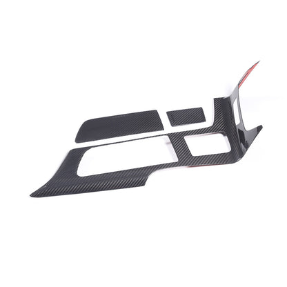 Dry Carbon Fiber Center Console Panel Trim Cover Frame For Corvette C7 2014-19 8