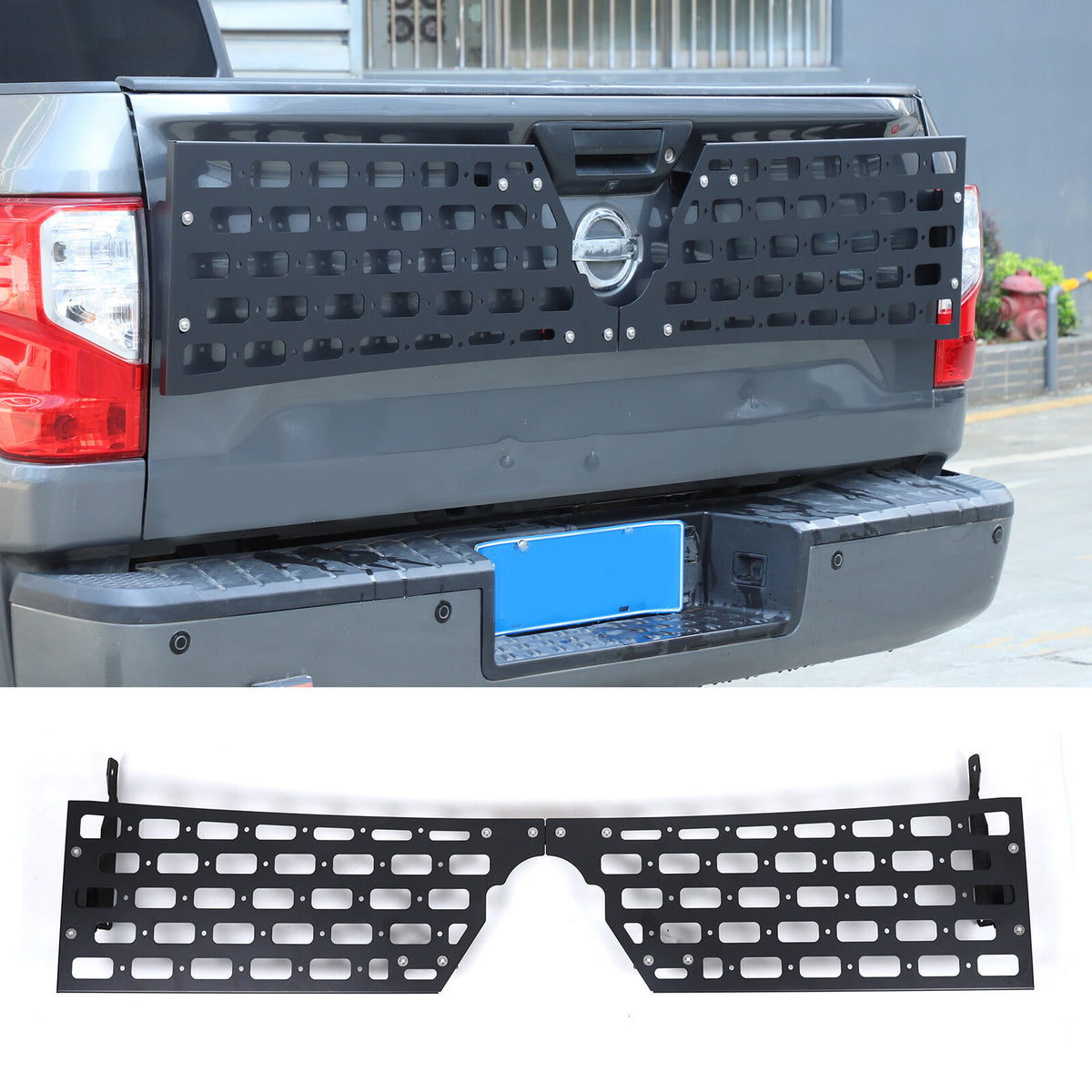 Rear Bed Molle Panel Truck Bed Tailgate Molle Panel For Nissan Titan 16-23 US 19