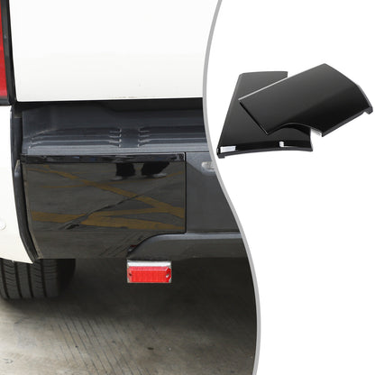 Glossy Piano Black ABS Rear Bumper Panel Trim Cover For Toyota Tundra 2022+ 5