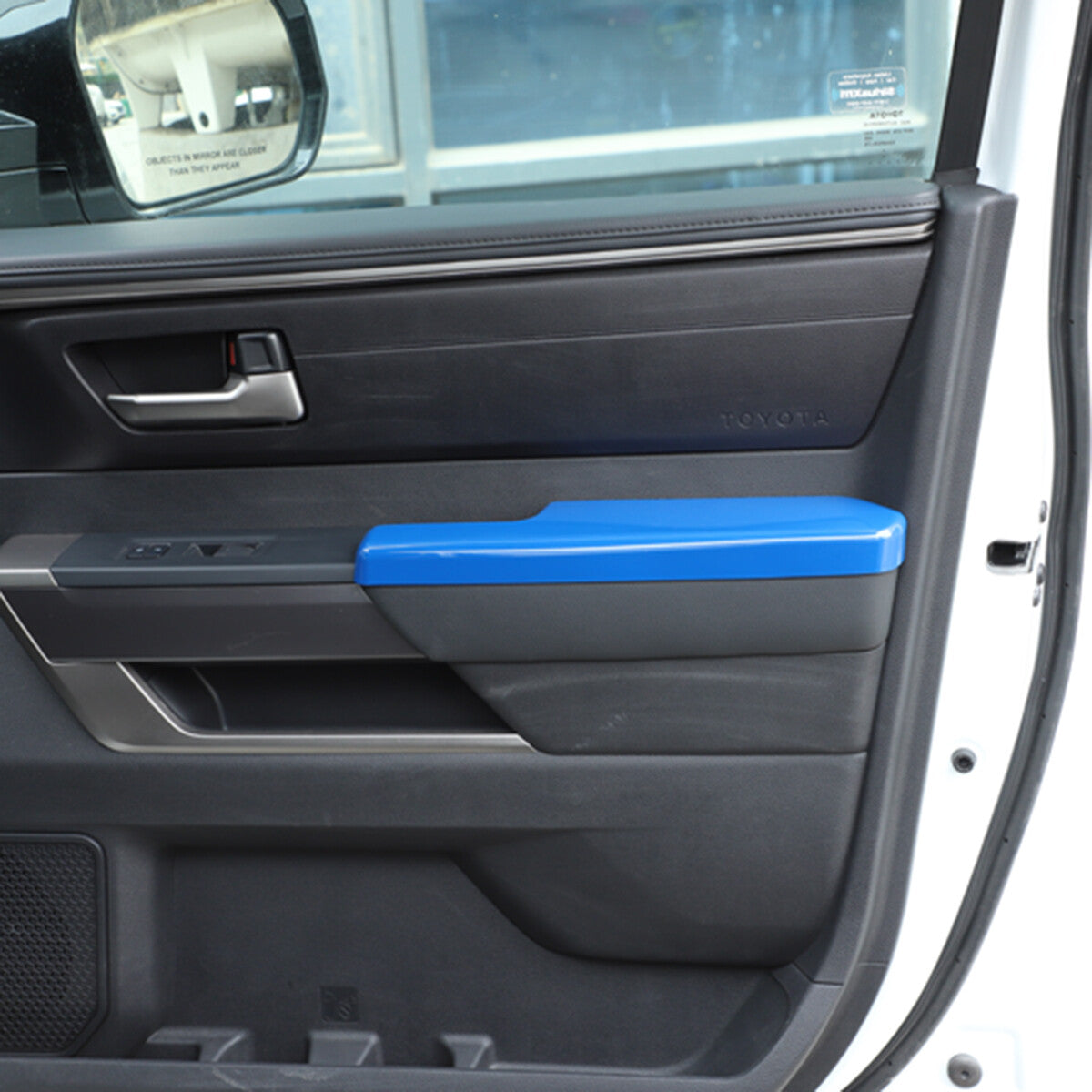 Blue ABS Side Window Door Armrest Trim Strip For Toyota Tundra 2022-2026 7