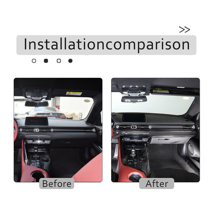 Real Carbon Fiber Center Console Dashboard Panel Trim For Toyota Supra 2019-24 21