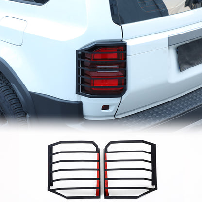 Black Alloy Rear Tail light lamp Cover trimFor Toyota Land Cruiser LC250 24+ 3