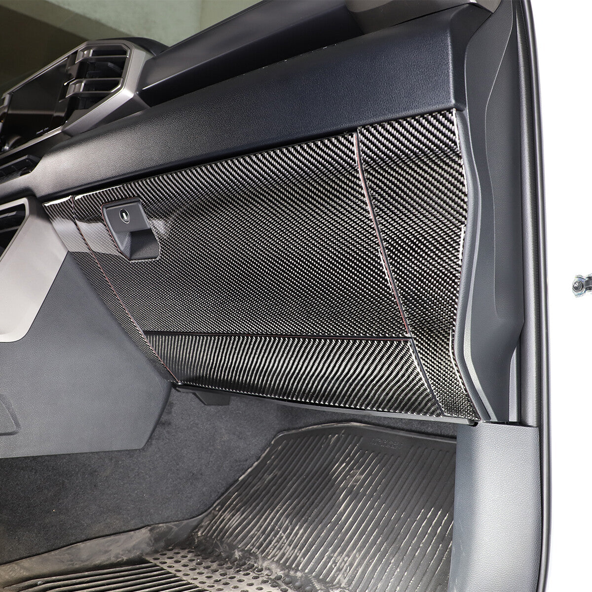 Carbon Fiber Main driver & Co-pilot Panel Trim Cover For Toyota Tundra 2022-26 11