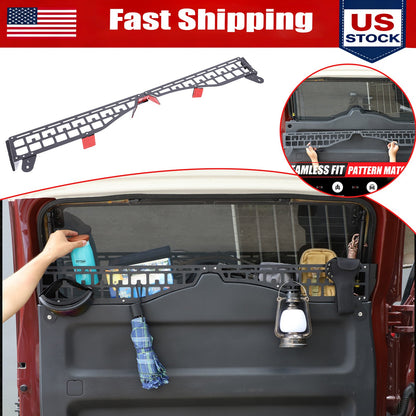 Steel Rear Window Storage Fence Molle Panel For Toyota FJ Cruiser 2007-21 US 1
