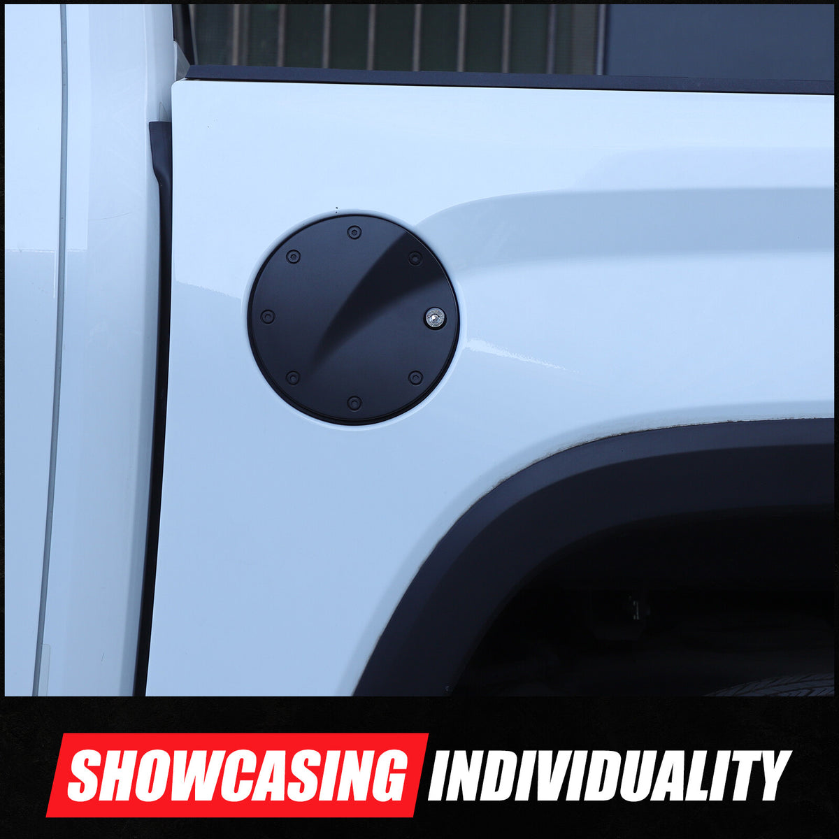 Locking Fuel Door Black Gas Tank Cap Cover Lock Key For Toyota Tundra 2022-2026 4