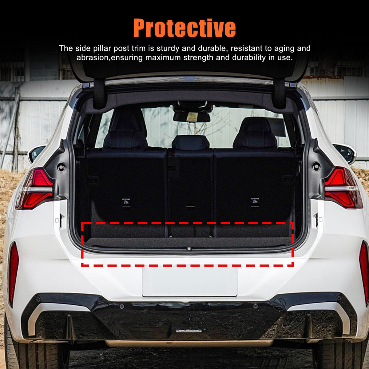 Cargo Trunk Tray Cargo Liner Rear Trunk Floor Mat For BMW X3 G45 2025+ US 5