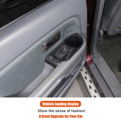 ABS Carbon Fiber Window Lift Switch Button Trim Frame For Honda Pilot 2003-2008 21