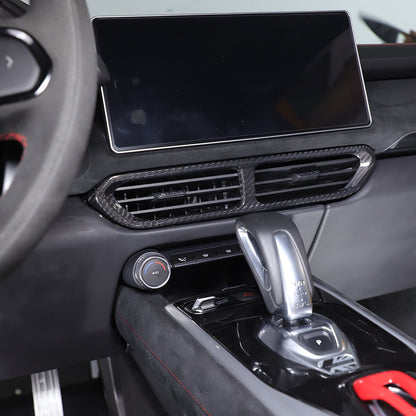 Real Carbon Fiber Center Console Air Vent Panel Trim For Lotus EMIRA 2021-25 9