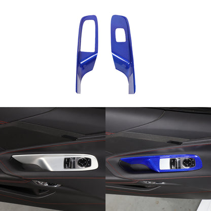 Blue Real Carbon Fiber Full Interior Set Decor Trim Kit for Corvette C8 20-25 - Variants 11-15 69