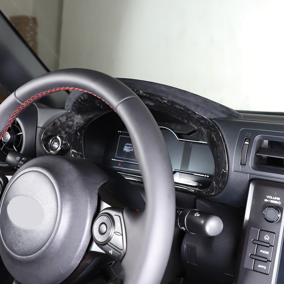 Forged Carbon Car Dashboard Box Cover Bezel Trim For Toyota 86 Subaru BRZ 22-23 10