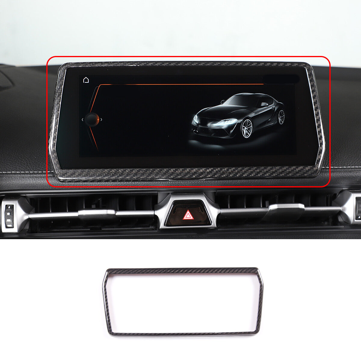 Real Carbon Fiber Full Interior Set Decor Trim Kit For Toyota Supra A90 MK5 19+ 155