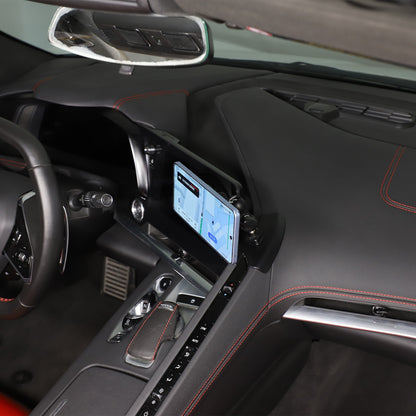 Magnetic Center Console Phone Mount Bracket For Corvette C8 2020-2025 8
