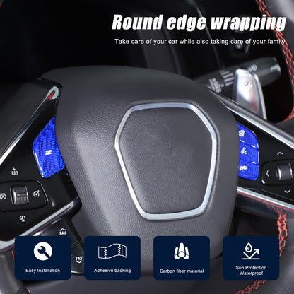 Blue Real Carbon Fiber Full Interior Set Decor Trim Kit for Corvette C8 20-25 - Variants 21-25 29