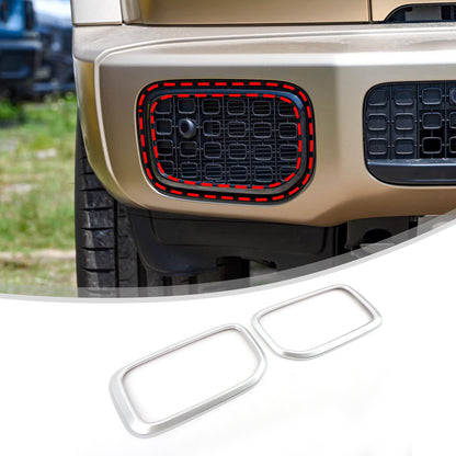 Silver ABS Front Bumper Side Air Intake Trim For Benz G-Class W463 G550 G63 25+ 17