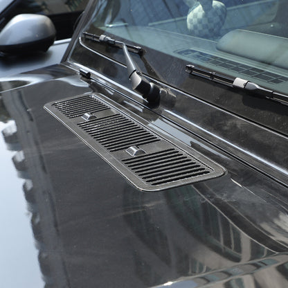 Real Carbon Fiber Hood Engine Air Vent Outlet Cover Trim For Benz G-Class 19-25 11