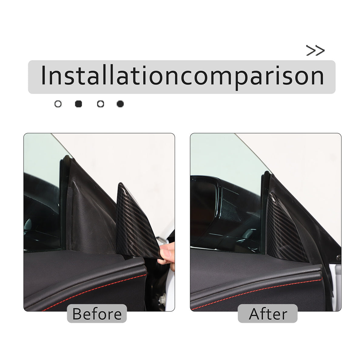 Carbon Fiber ABS Interior Full Decor Cover Trim Kit For Corvette C8 2020-2025 - Styles 31-35 25