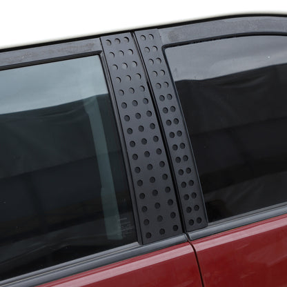 Black Aluminum Alloy Window Center Pillar Trim Panel For Toyota FJ Cruiser 07-21 22