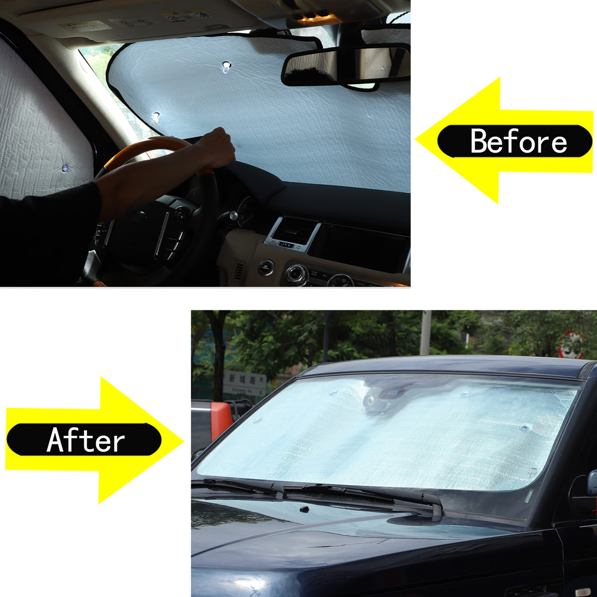 Front Car Sun Shade Windshield Window Cover For LR Range Rover Sport L320 05-13 13