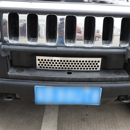 Silver steel Front Grille Inserts Grill Trim Decor Bezels For Hummer H2 03-07 US 5
