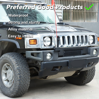 Front Bumper Flagpole Holder Antenna Mount Bracket For Hummer H2 2003-2009 1