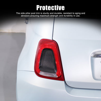 Real Carbon Fiber Rear Tail Light Panel Trim for Fiat 500 Abarth 595 695 16+ 17