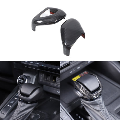 Real Carbon Fiber Center Gear Shift Knob Trim For Toyota Land Cruiser LC250 24+ 12