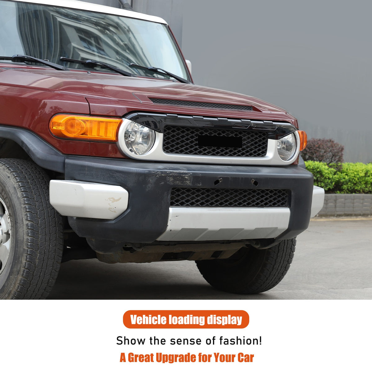 Front Grille Headlight Upper Molding Trim For Toyota FJ Cruiser 2007-2021 28