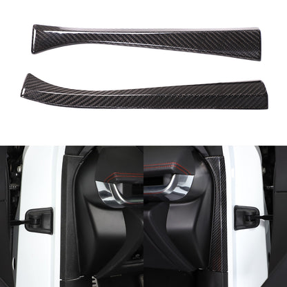 Real Carbon Fiber Inner Interior Door Pillar Trim For Corvette C8 2020+ 11