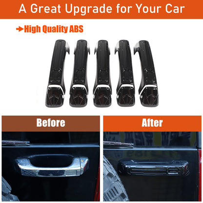 ABS Door + Tailgate Handle Cover Trim Bezel For Hummer H3 2005-2009 US 19