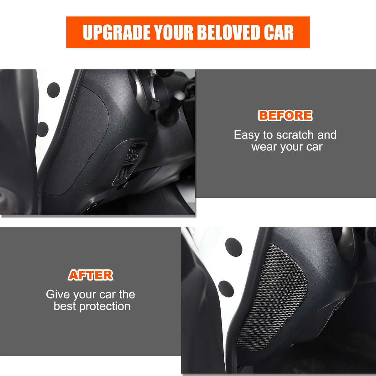 Soft Carbon Fiber Interior Center Console trim Sticker For Nissan Juke 2011-2019 164