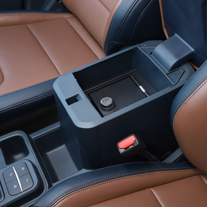 Interior Console Lock Security Storage Vault Safe Box For Ford Maverick 2022 7