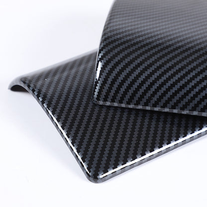 ABS Carbon Fiber Center Console Armrest Box Cover Trim For Benz e Class 2024 10