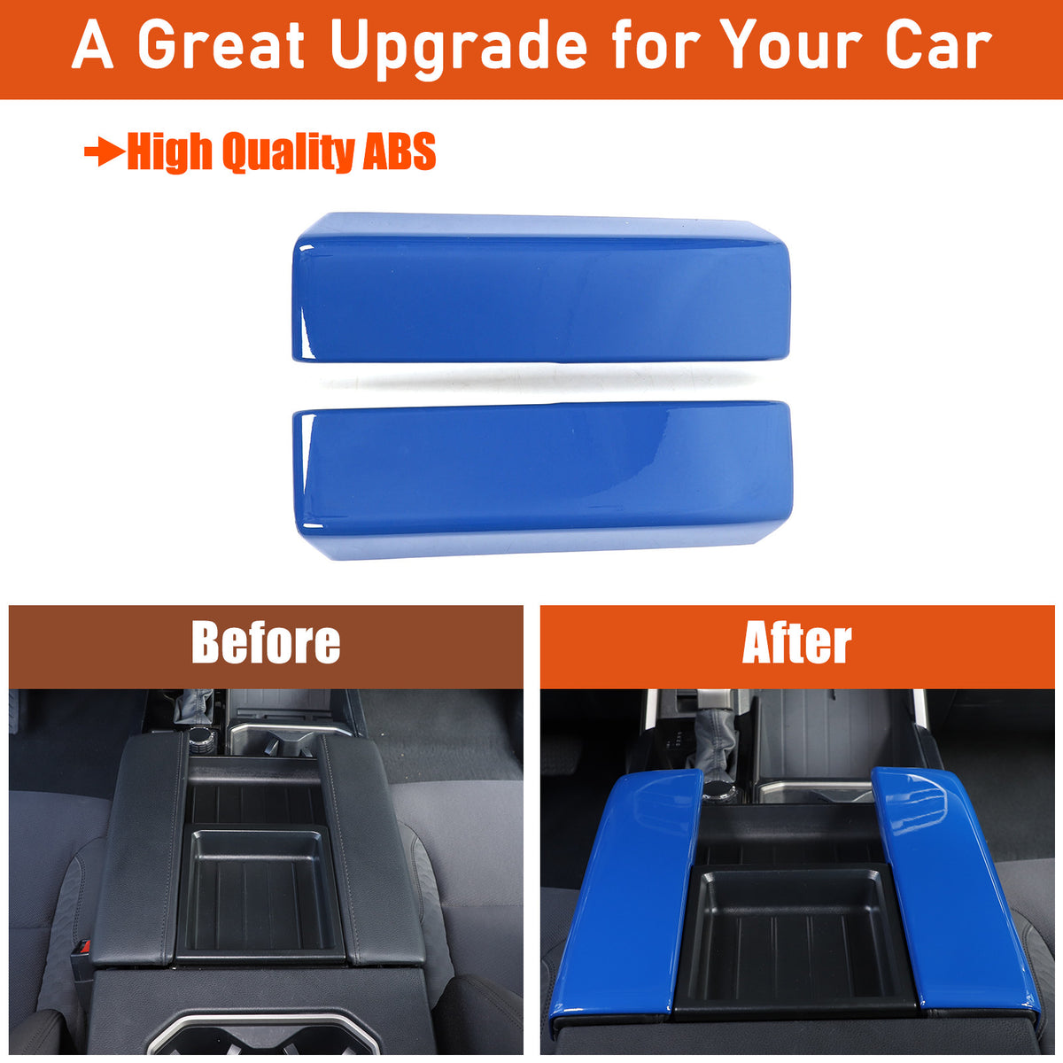 ABS Blue Car Center Panel Trim Interior Accessories For Toyota Tundra 2022-2026 - Variants 1-5 38
